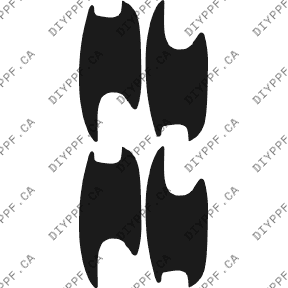 Door Handles 2003-2006 Mercedes-Benz E Class 06-03 4D Sdn PPF