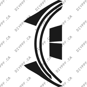 Wheel Lip/splash Rear, L&R 2003-2006 Mercedes-Benz E Class 06-03 4D Sdn PPF