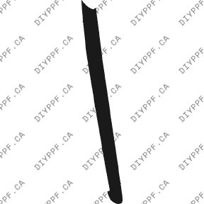 Bumper, Middle Left 2003-2006 Mercedes-Benz E Class 06-03 4D Sdn PPF