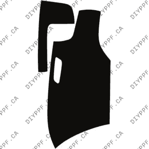 Bumper, Back Full, Left 2018-2024 Rolls-Royce Cullinan 24-18 4D SUV PPF