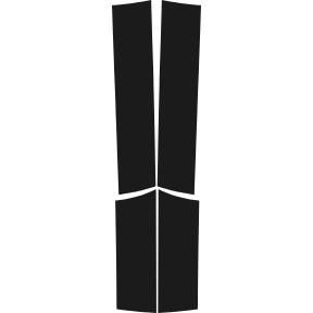 Door Panels, L&R 2003-2006 Mitsubishi Outlander 06-03 4D SUV PPF