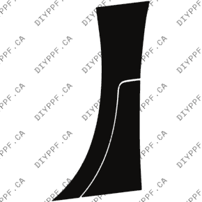 Chevrolet Blazer RS (2023-2024) Front Splash Right Paint Protection Film (PPF) Kit – 4-Door SUV