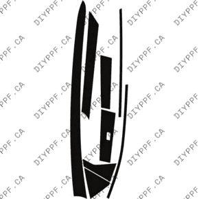 Door, Full Pillar Right 2023-2024 Genesis GV60 24-23 4D SUV PPF