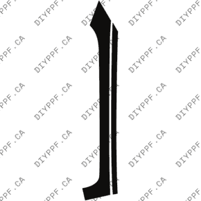 Door, A Pillar Right 2014-2020 Rolls-Royce Ghost 20-14 4D Sdn PPF