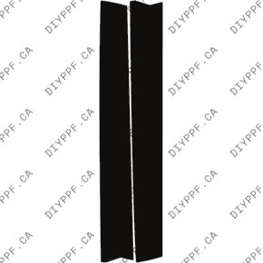 Door Panels Front, L&R 2022-2024 Volkswagen Jetta S/Sport/SE 24-22 4D Sdn PPF