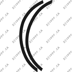 Wheel Lip Front, L&R 2003-2005 Dodge Stratus 05-03 2D Cpe PPF