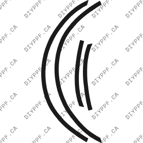 Wheel Lip Rear, L&R 2003-2005 Dodge Stratus 05-03 2D Cpe PPF