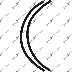 Wheel Lip Front, L&R 2004-2006 Dodge Stratus 06-04 4D Sdn PPF