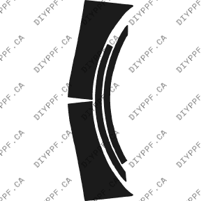 Wheel Lip/Splash Front, L&R 2003-2005 KIA Rio Cinco 05-03 4D SW PPF