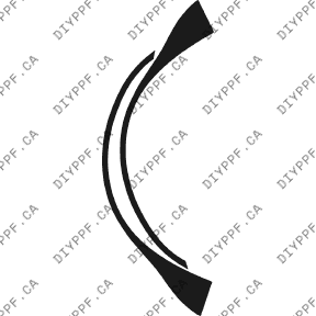 Wheel Lip/Splash Front, L&R 2003-2005 KIA Spectra 05-03 4D Sdn PPF