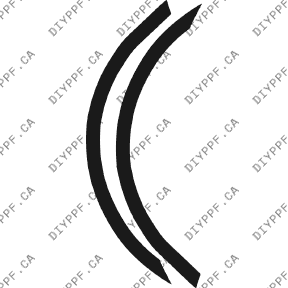 Wheel Lip Front, L&R 2003-2005 Mazda Mazda6 05-03 4D Sdn PPF