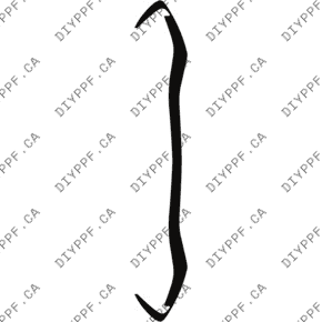 Bumper, Bottom 2022-2024 Mercedes-Benz C Class w/ AMG Line 24-22 4D Sdn PPF