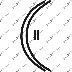 Wheel Lip Front, L&R 2003-2006 Mercedes-Benz S Class Sport 06-03 4D Sdn PPF