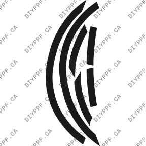 Acura TSX Base (2003–2005) Wheel Lip Rear Paint Protection Film (PPF) Kit – 4-Door Sedan