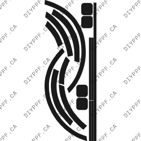 Appearance C 2004-2007 Volkswagen Touareg V6 w/o washers 07-04 4D SUV PPF