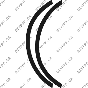 Wheel Lip Front, L&R 2004-2007 Volkswagen Touareg V6 w/o washers 07-04 4D SUV PPF