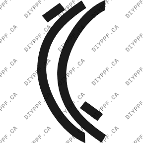 Wheel Lip Front, L&R 2004-2008 Chrysler Crossfire 08-04 2D Cpe/Conv PPF