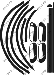 Appearance C 2002-2004 Volvo S60 w/HL wipers 04-02 4D Sdn PPF