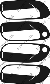 Door Handles 2002-2004 Volvo S60 w/HL wipers 04-02 4D Sdn PPF