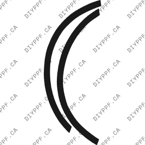 Wheel Lip Front, L&R 2004-2007 Volkswagen Touareg V8 w/ washers 07-04 4D SUV PPF