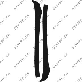 A Pillar 2004-2006 Toyota Prius 06-04 4D Sdn PPF