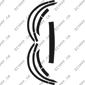 Appearance B 2004-2007 BMW 5 series w/ sensors 07-04 4D Sdn PPF