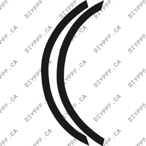 Wheel Lip Front, L&R 2004-2006 Dodge Durango 06-04 4D SUV PPF