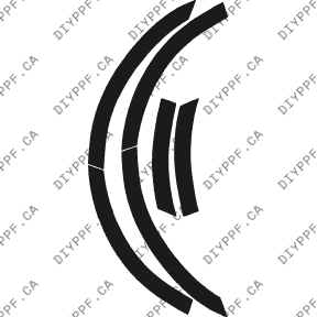 Wheel Lip Rear, L&R 2004-2006 Dodge Durango 06-04 4D SUV PPF