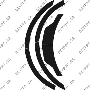 Wheel Lip/splash Rear, L&R 2004-2006 Dodge Durango 06-04 4D SUV PPF