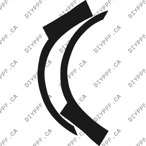 Wheel Lip/Splash Front, L&R 2004-2006 Mazda Mazda3 06-04 4D Sdn PPF