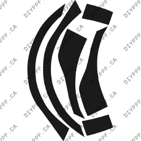 Wheel Lip/splash Rear, L&R 2004-2006 Mazda Mazda3 06-04 4D HB PPF