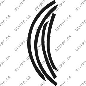 Wheel Lip Rear, L&R 2004-2008 Mazda RX-8 w/ground effects 08-04 2D Cpe PPF