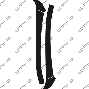 A Pillar 2005-2008 Toyota Corolla 08-05 4D Sdn PPF