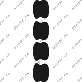 Door Handles 2004-2006 BMW X5 06-04 4D SUV PPF