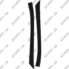 A Pillar 2005-2006 Lexus ES 06-05 4D Sdn PPF