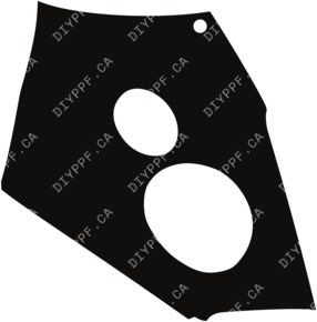 Fender, Left, Wrapped 2020-2024 Bentley Continental GTC Base/Mulliner/Speed/Azure 24-20 2D Conv PPF