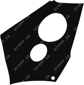 Fender, Right, Wrapped 2020-2024 Bentley Continental GTC Base/Mulliner/Speed/Azure 24-20 2D Conv PPF