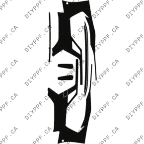 Front Bumper, w/ 2 Sensors 2021-2024 Audi RS 5 24-21 2D Cpe PPF