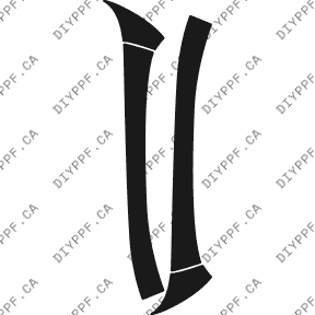 A Pillar 2005-2008 Toyota Matrix 08-05 5D SW PPF