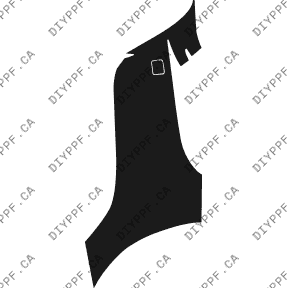 Bumper, Middle Right 2006-2008 BMW 3 Series 08-06 4D Sdn PPF