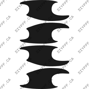 Door Handles 2006-2008 Mercedes-Benz ML Class 08-06 4D SUV PPF