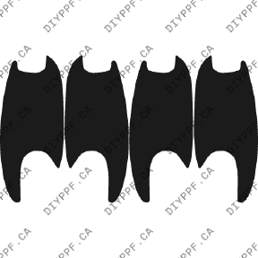 Door Handles 2005-2007 Mercedes-Benz C Class 240/320 07-05 4D Sdn PPF