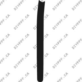 Bumper, Middle Left 2005-2007 Mercedes-Benz C Class 240/320 07-05 4D Sdn PPF