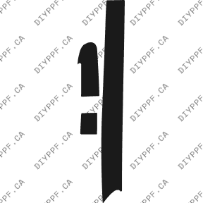 Bumper, Top Right 2006-2006 Mercedes-Benz E Class/Apperance pkg 06-06 4D Sdn PPF