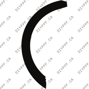 Wheel, Rear Flare, Full Left 2023-2024 KIA Niro EV Wind/Wave 24-23 4D SUV PPF