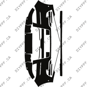 Front Bumper, w/ 6 Sensors 2022-2024 Lincoln Navigator 24-22 4D SUV PPF