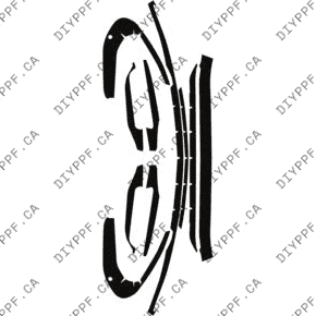 Bumper, Bottom w/ 2 sensors 2022-2024 Mercedes-Benz EQS 450/450+/580 24-22 4D Sdn PPF