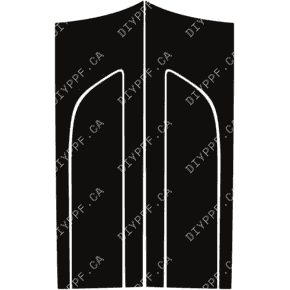 Door Panels Rear, L&R 2022-2024 Porsche Macan GTS 24-22 4D SUV PPF