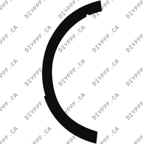 Wheel, Rear Flare, Full Left 2022-2025 Audi Q4 e-tron Prestige 25-22 4D SUV PPF