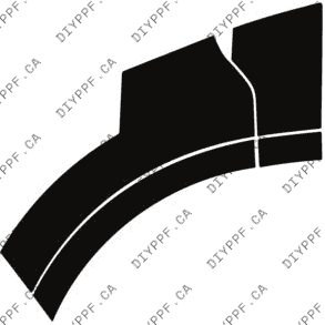 Wheel, Rear Splash Left 2019-2023 Porsche Cayenne Turbo/Turbo S Coupe 23-19 4D SUV PPF